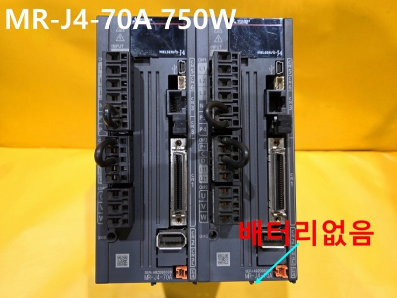 미쓰비시 MR-J4-70A 750W 서보드라이브 중고 대당가