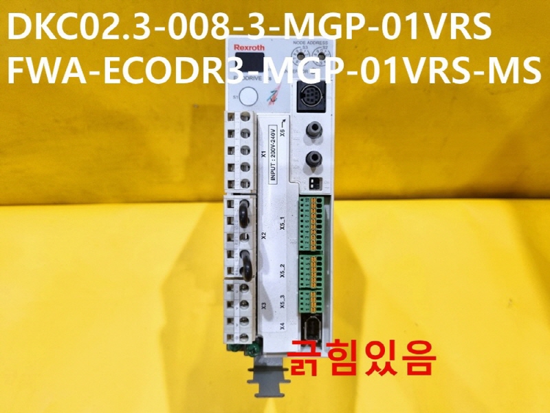 REXROTH DKC02.3-008-3-MGP-01VRS FWA-ECODR3-MGP-01VRS-MS 중고 드라이브 