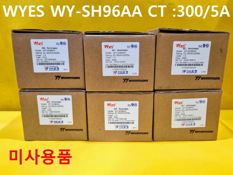 WYES WY-SH96AA CT :300/5A 미사용품 판넬메타 AC AMMETR 대당가격 자동화부품