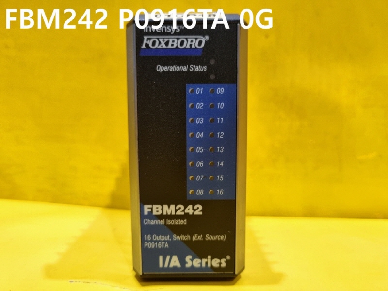 FOXBORO FBM242 P0916TA 0G 중고 모듈