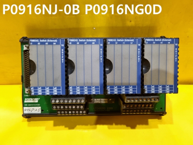 FOXBORO P0916NJ-0B P0916NG0D 중고 모듈