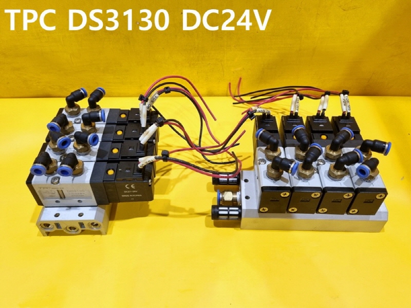 TPC DS3130 DC24V 중고 솔밸브 1SET가격 자동화부품