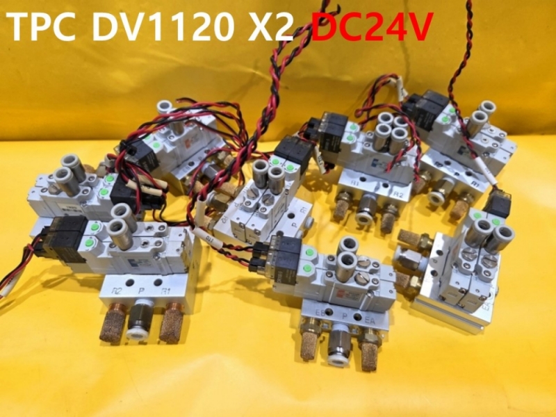 TPC DV1120 X2 DC24V 중고 솔밸브 1SET가